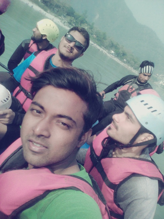 during rafting