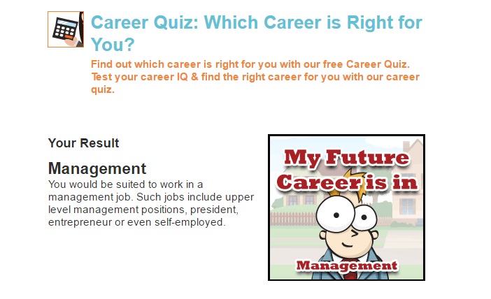 career quiz result of Tarun Rawat