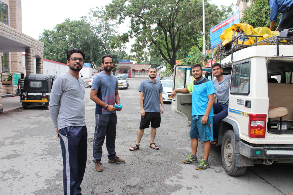 Booked transport picking us from kathgodam railway station