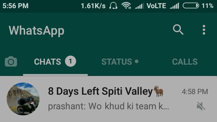 change whatsapp group name according to days left.