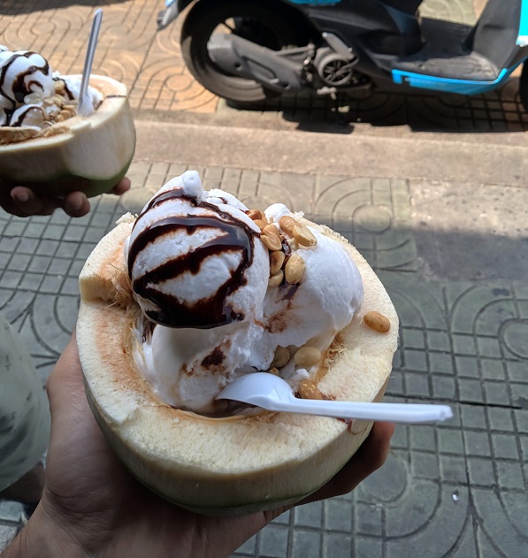 Thailand famous coconut icecream
