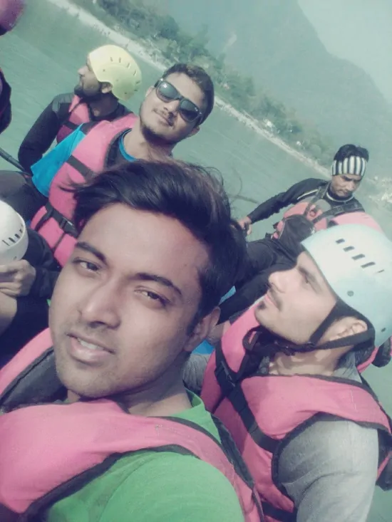 during rafting