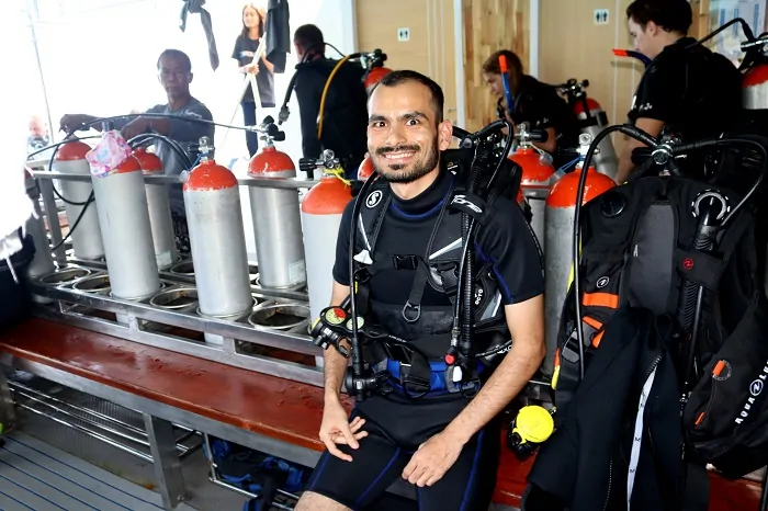 Scuba diving preparation