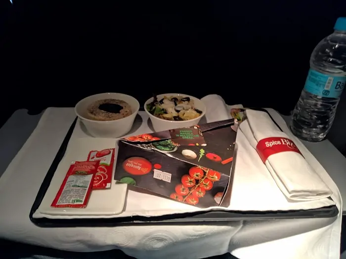 Spice jet business class snacks