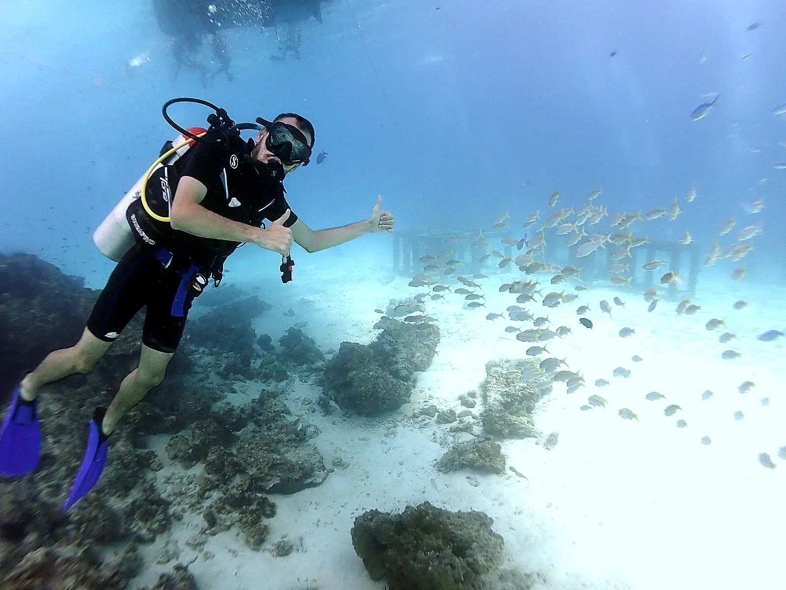 Tarun rawat doing scuba diving Thailand.