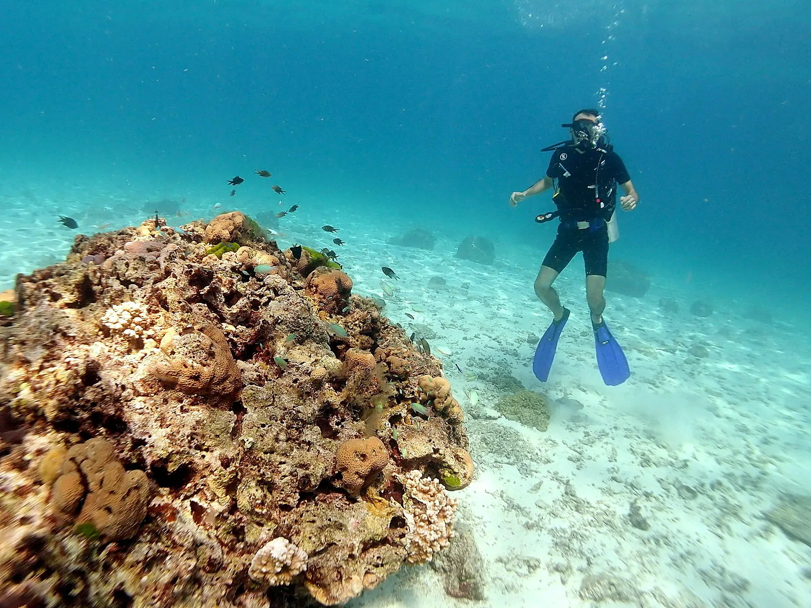 Tarun rawat doing scuba diving Thailand.