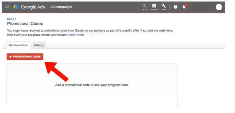 Google Ads Promo code